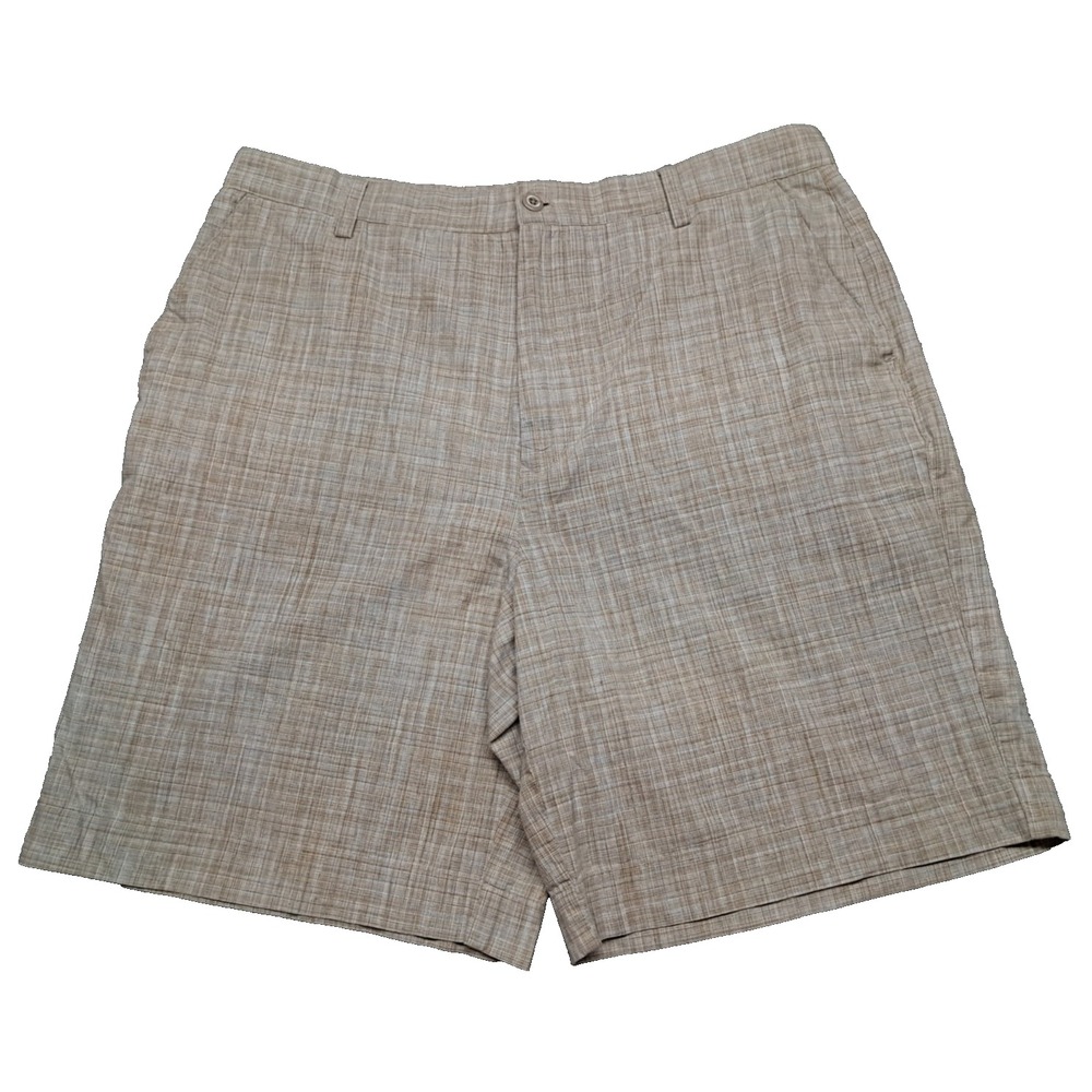 Paradise Collection Golf Shorts Mens Sz 38 Khaki Dress Chino Work Pockets Casual